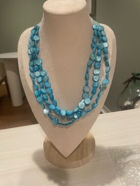 Multi Strand Mother of Pearl Necklace